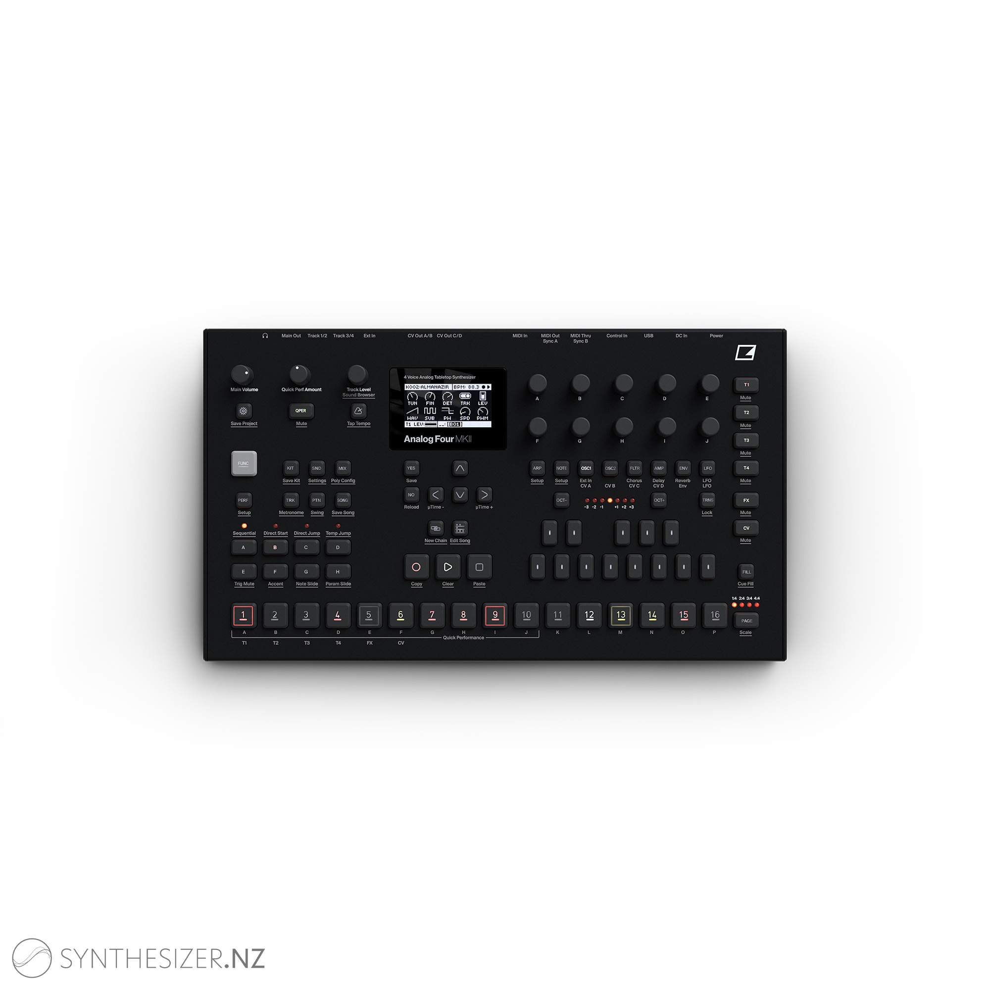 Elektron Analog Four a 4 voice polyphonic analog tabletop